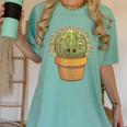 Cute Golden Barrel Cactus Introvert Distressed Women's Comfort Colors T-Shirt Violet Cute Golden Barrel Cactus Introvert Distressed Women's Comfort Colors T-Shirt Violet