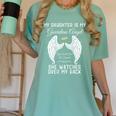 My Daughter Is My Guardian Angel In Heaven Memorial Memory Women's Comfort Colors T-Shirt Violet My Daughter Is My Guardian Angel In Heaven Memorial Memory Women's Comfort Colors T-Shirt Violet