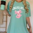 Most Days I Just Wanna Be An Axolotl Salamander Introvert Women's Comfort Colors T-Shirt Violet