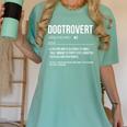 Dog Definition Introvert Dog Lover Dogtrovert Women's Comfort Colors T-Shirt Violet
