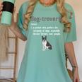 Dog-Trovert Boston Terrier Humor Definition Introvert Women's Comfort Colors T-Shirt Violet