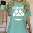 Dogtrovert Definition Introvert Dog Lover For Men Women Girls Kids Women's Comfort Colors T-Shirt Violet