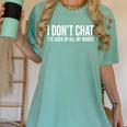 I Don't Chat I'Ve Used Up All My Words Introvert Humor Women's Comfort Colors T-Shirt Violet