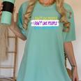 I Don't Like People Sarcastic Humanity Hater Introvert Women's Comfort Colors T-Shirt Violet