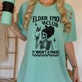 Elder Emo Club Skeleton Nostalgia It Wasn't a Phase Mom Women's Comfort Colors T-Shirt Violet