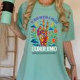 Elder Emo Nostalgia Skeleton Hand Women's Comfort Colors T-Shirt Violet Elder Emo Nostalgia Skeleton Hand Women's Comfort Colors T-Shirt Violet