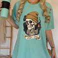 Elder Emo Skeleton Beanie Nostalgia Scene Aesthetic Women's Comfort Colors T-Shirt Violet Elder Emo Skeleton Beanie Nostalgia Scene Aesthetic Women's Comfort Colors T-Shirt Violet
