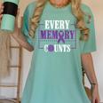 Every Memory Counts Alzheimer's Awareness Dementia Women's Comfort Colors T-Shirt Violet Every Memory Counts Alzheimer's Awareness Dementia Women's Comfort Colors T-Shirt Violet