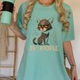 Ew People Moody Cat Sarcastic Introvert Artwork Women's Comfort Colors T-Shirt Violet