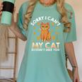 Excuse For Introverts My Cat Doesnt Like You Cat Women's Comfort Colors T-Shirt Violet