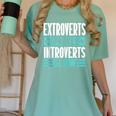 Extroverts Sparkle Introverts Glow Introvert Women's Comfort Colors T-Shirt Violet Extroverts Sparkle Introverts Glow Introvert Women's Comfort Colors T-Shirt Violet
