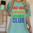 First Rule Of Introvert Club Is There Is No Introvert Club Raglan Baseball Tee Women's Comfort Colors T-Shirt Violet First Rule Of Introvert Club Is There Is No Introvert Club Raglan Baseball Tee Women's Comfort Colors T-Shirt Violet