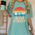 Floppy VHS Cassette Never Forget Retro 80s 90s Nostalgia Women's Comfort Colors T-Shirt Violet