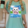 Frutiger Aero Aesthetic Tech Kawaii Ramen Cat Fishes Women's Comfort Colors T-Shirt Violet Frutiger Aero Aesthetic Tech Kawaii Ramen Cat Fishes Women's Comfort Colors T-Shirt Violet
