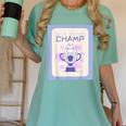 Fun Cute Introvert Cat Character Trophy For Men Women Women's Comfort Colors T-Shirt Violet