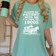 Funny Fathers Day Please Be Patient I'm From The 1900s Women's Comfort Colors T-Shirt Violet Funny Fathers Day Please Be Patient I'm From The 1900s Women's Comfort Colors T-Shirt Violet