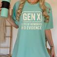 Gen X Lots Of Memories No Evidence Retro Nostalgia Women's Comfort Colors T-Shirt Violet