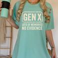 Gen X Lots Of Memories No Evidence Retro Nostalgia Women's Comfort Colors T-Shirt Violet