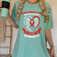 Go Red In Memory Of Granddaughter Heart Disease Awareness Premium Women's Comfort Colors T-Shirt Violet Go Red In Memory Of Granddaughter Heart Disease Awareness Premium Women's Comfort Colors T-Shirt Violet