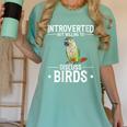 Green Cheek Conure Introvert Parrot Bird Conure Women's Comfort Colors T-Shirt Violet