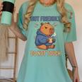 Grouchy Capybara Not Friendly Do Not Touch Introvert Premium Tri-Blend Women's Comfort Colors T-Shirt Violet
