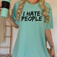 I Hate People Graffiti Introverts Meme Loner Women's Comfort Colors T-Shirt Violet