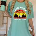 I Hate People That's Why I Camp Camper Meme Introvert Women's Comfort Colors T-Shirt Violet I Hate People That's Why I Camp Camper Meme Introvert Women's Comfort Colors T-Shirt Violet