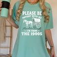 Heartwarming Wagon Please Be Patient I'm From The 1900s Premium Women's Comfort Colors T-Shirt Violet Heartwarming Wagon Please Be Patient I'm From The 1900s Premium Women's Comfort Colors T-Shirt Violet