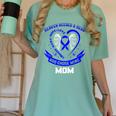 Heaven Need a Hero Colon Cancer Awareness In Memory Of Mom Women's Comfort Colors T-Shirt Violet