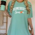 Homebody Season Introvert Fall Vibes Stay Home Women's Comfort Colors T-Shirt Violet