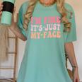 I'm Fine It's Just My Face Resting Face Mood Introvert Premium Women's Comfort Colors T-Shirt Violet I'm Fine It's Just My Face Resting Face Mood Introvert Premium Women's Comfort Colors T-Shirt Violet