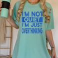 I'm Not Quite I'm Overthinking Introvert Quote Women's Comfort Colors T-Shirt Violet
