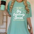 I'm Not Shy Selectively Social Introverted Anti Social Women's Comfort Colors T-Shirt Violet I'm Not Shy Selectively Social Introverted Anti Social Women's Comfort Colors T-Shirt Violet