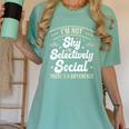 I'm Not Shy Selectively Social Introverted Anti Social Women's Comfort Colors T-Shirt Violet