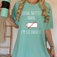 I'm So Over It Saying For Introvert And Shy People Women's Comfort Colors T-Shirt Violet