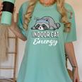 Indoor Cat Energy Raccoon Introvert Anti Social Mascot Women's Comfort Colors T-Shirt Violet