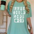 Inner World Mode On Introvert Saying Women's Comfort Colors T-Shirt Violet