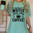 Instant Writer Just Add Coffee Author Book Writing Books Women's Comfort Colors T-Shirt Violet Instant Writer Just Add Coffee Author Book Writing Books Women's Comfort Colors T-Shirt Violet