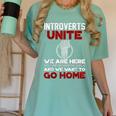 INTP Introverts Unite Anti Social For Men Women Women's Comfort Colors T-Shirt Violet