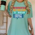 Introvert Aircraft Spotting Lovers Men & Women Women's Comfort Colors T-Shirt Violet