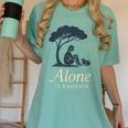 Introvert Alone Is Enough Social Battery Low Antisocial Women's Comfort Colors T-Shirt Violet