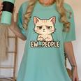 Introvert Anime Cat Ew People Women's Comfort Colors T-Shirt Violet Introvert Anime Cat Ew People Women's Comfort Colors T-Shirt Violet