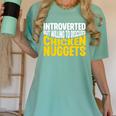 Introvert Antisocial Chicken Nugget Lover Foodie Women's Comfort Colors T-Shirt Violet