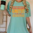 Introvert Antisocial Sarcasm Introverts Unite Anti Social Women's Comfort Colors T-Shirt Violet