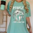 Introvert Bigfoot People Not A Big Fan Dad Joke Women's Comfort Colors T-Shirt Violet