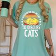 Introvert Cat Kitten Quote For Feline Whisperer Women's Comfort Colors T-Shirt Violet Introvert Cat Kitten Quote For Feline Whisperer Women's Comfort Colors T-Shirt Violet