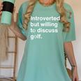 Introvert Golf Introverted Golfer Women's Comfort Colors T-Shirt Violet Introvert Golf Introverted Golfer Women's Comfort Colors T-Shirt Violet
