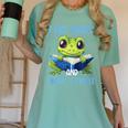 Introvert Herpetologists Amphibian Frog Lover Women's Comfort Colors T-Shirt Violet