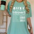 Introvert Label Antisocial Loner Socially Awkward Women's Comfort Colors T-Shirt Violet