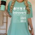 Introvert Label Antisocial Loner Socially Awkward Women's Comfort Colors T-Shirt Violet Introvert Label Antisocial Loner Socially Awkward Women's Comfort Colors T-Shirt Violet